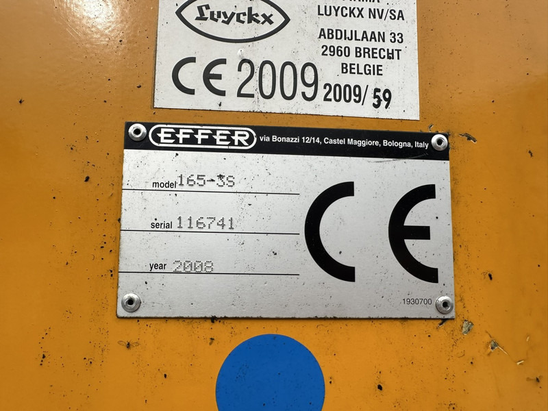 Camión caja abierta, Camión grúa DAF CF 85.360 8x2 PRITSCHE 7m35 + KRAN EFFER 165-3S + RADIO - MANUAL GEARBOX ZF - EURO 5 - BE TRUCK: foto 9
