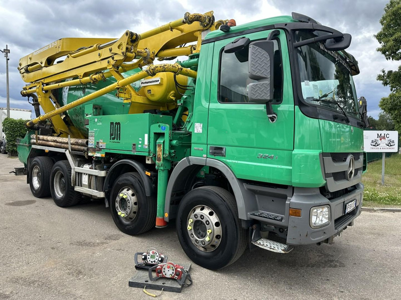 Mercedes-Benz ACTROS 3241 8x4 PUMI PM M 21-3 (21m) Putzmeister - *238.000km* / 1586H - EPS - BLADVERING / NAAFREDUCTIE - Camión bomba de hormigón: foto 2 Mercedes-Benz ACTROS 3241 8x4 PUMI PM M 21-3 (21m) Putzmeister - *238.000km* / 1586H - EPS - BLADVERING / NAAFREDUCTIE - Camión bomba de hormigón: foto 2