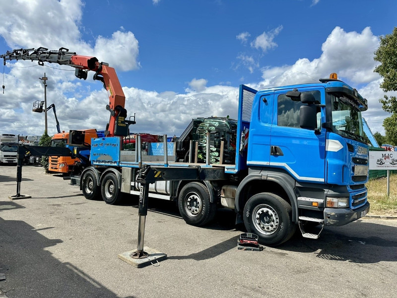Scania G440 8x4 PRITSCHE + KRAN (26.5m!) PALFINGER PK78002 SH G 8x + 1 + WINCH - PLATFORM 6m25 - MANUAL - HUB REDUCTION - STEEL SPRING - EURO 5 - BE TRUCK - Camión caja abierta, Camión grúa: foto 2 Scania G440 8x4 PRITSCHE + KRAN (26.5m!) PALFINGER PK78002 SH G 8x + 1 + WINCH - PLATFORM 6m25 - MANUAL - HUB REDUCTION - STEEL SPRING - EURO 5 - BE TRUCK - Camión caja abierta, Camión grúa: foto 2