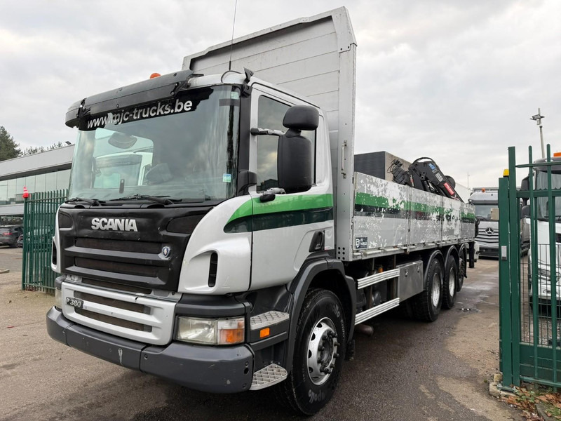 Scania P380 8x4 TRIDEM BAUSTOFF + KRAN HIAB 166 ES-5 HIPRO - ROTATOR + RADIO - 7m60 PRITSCHE - MANUAL - LIFT + LENKACHSE - Camión grúa: foto 4 Scania P380 8x4 TRIDEM BAUSTOFF + KRAN HIAB 166 ES-5 HIPRO - ROTATOR + RADIO - 7m60 PRITSCHE - MANUAL - LIFT + LENKACHSE - Camión grúa: foto 4