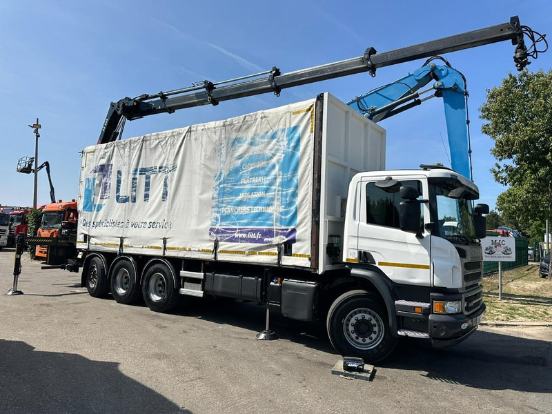 Scania P410 8x4 TRIDEM PRITSCHE PLANE + KRAN HIAB 244 EP-4 HIDUO - RETARDER - LIFT + STEERING AXLE - *327.000km* - RADIO - Camión lona, Camión grúa: foto 2 Scania P410 8x4 TRIDEM PRITSCHE PLANE + KRAN HIAB 244 EP-4 HIDUO - RETARDER - LIFT + STEERING AXLE - *327.000km* - RADIO - Camión lona, Camión grúa: foto 2