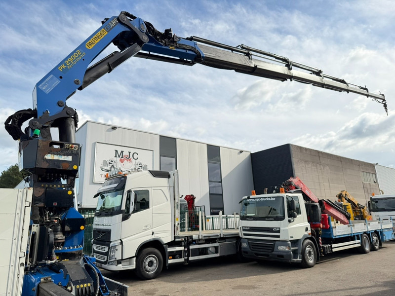 Camión caja abierta, Camión grúa Volvo FH 420 6X2 PRITSCHE + (20m!) KRAN PALFINGER PK29002 E (6x) 5/6 F - *FULL AIR* - 379.000km - EURO 5 - PLATFORM 6m75 - LIFT + STEERING AXLE - I SHIFT - BE TRUCK: foto 6