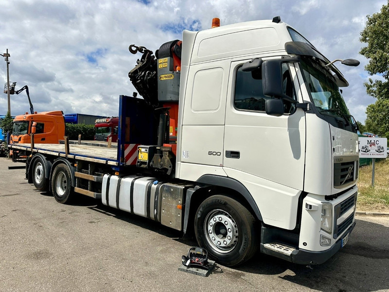 Volvo FH 500 6X2 PRITSCHE + KRAN PALFINGER PK50002 E 6x - RETARDER - PLATFORM 6m20 - TWISTLOCKS 20' - 561.000km - EURO 5 - Camión caja abierta, Camión grúa: foto 1 Volvo FH 500 6X2 PRITSCHE + KRAN PALFINGER PK50002 E 6x - RETARDER - PLATFORM 6m20 - TWISTLOCKS 20' - 561.000km - EURO 5 - Camión caja abierta, Camión grúa: foto 1