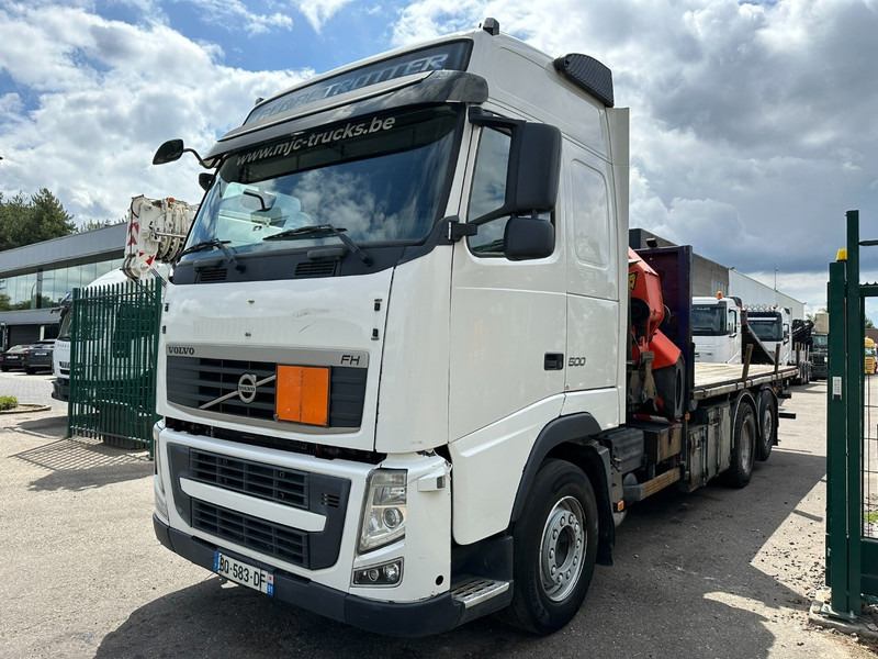 Volvo FH 500 6X2 PRITSCHE + KRAN PALFINGER PK50002 E 6x - RETARDER - PLATFORM 6m20 - TWISTLOCKS 20' - 561.000km - EURO 5 - Camión caja abierta, Camión grúa: foto 4 Volvo FH 500 6X2 PRITSCHE + KRAN PALFINGER PK50002 E 6x - RETARDER - PLATFORM 6m20 - TWISTLOCKS 20' - 561.000km - EURO 5 - Camión caja abierta, Camión grúa: foto 4