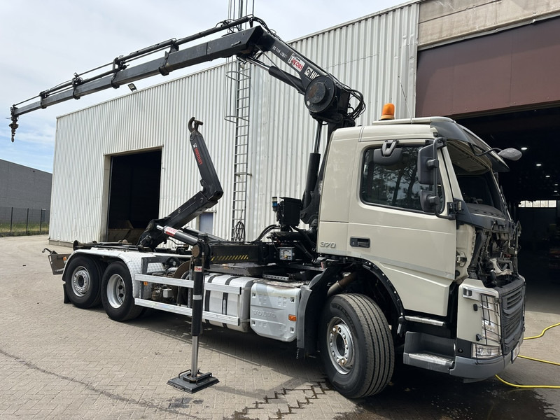 Volvo FM 370 6x2 HOOKLIFT 21T + CRANE HIAB 144 E-4 HIDUO - ENGINE / GEARBOX OK - CHASSIS OK - RUNNING + DRIVING - BE TRUCK - Camión multibasculante, Camión grúa: foto 1 Volvo FM 370 6x2 HOOKLIFT 21T + CRANE HIAB 144 E-4 HIDUO - ENGINE / GEARBOX OK - CHASSIS OK - RUNNING + DRIVING - BE TRUCK - Camión multibasculante, Camión grúa: foto 1