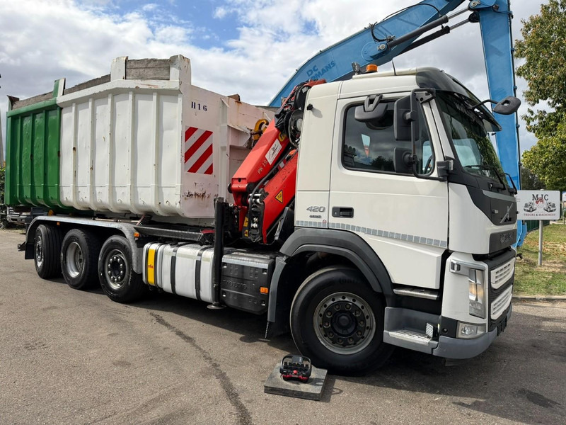 Volvo FM 420 8x2 HOOKLIFT + CRANE PALFINGER PK19.001 SLD B - *294.000km* - EURO 6 - LIFT + STEERING AXLE - I SHIFT - BE TRUCK - Camión multibasculante, Camión grúa: foto 2 Volvo FM 420 8x2 HOOKLIFT + CRANE PALFINGER PK19.001 SLD B - *294.000km* - EURO 6 - LIFT + STEERING AXLE - I SHIFT - BE TRUCK - Camión multibasculante, Camión grúa: foto 2
