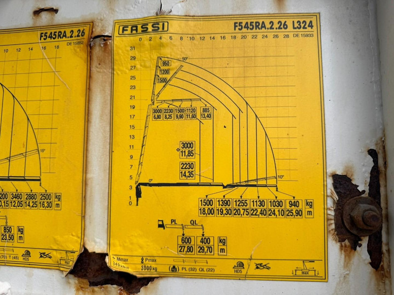 Camión grúa Volvo FMX 540 8x4 + (29m!) CRANE FASSI F545 (6x) + JIB L324 (4x) - TIPPER - *192.000km* - RETARDER - ROTATOR - BE TRUCK - GOOD CONDITION: foto 12