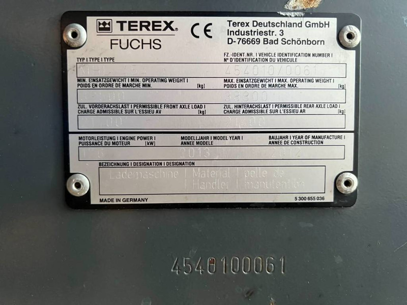 Manipulador de materiales para transporte de basura Fuchs MHL454: foto 7