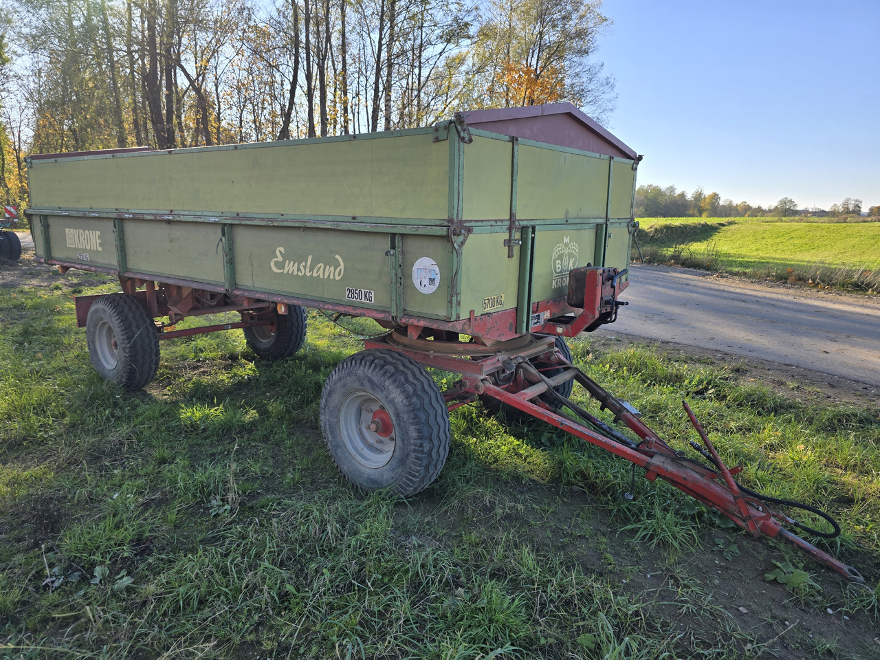 Krone Emsland 90 ZK - Remolque volquete agrícola: foto 1 Krone Emsland 90 ZK - Remolque volquete agrícola: foto 1