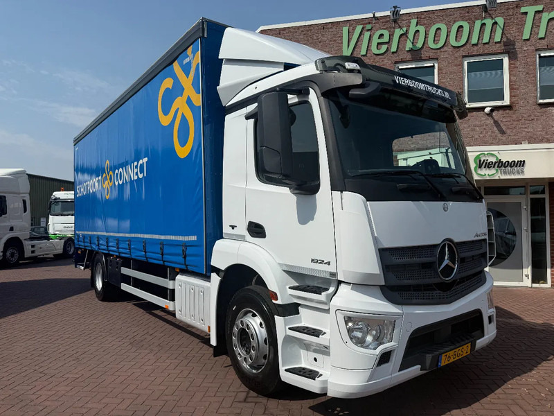 Mercedes-Benz Antos Antos 1824L 4X2 Schiebplane mit 2T Ladebordwand TOP ZUSTAND!!!!! - Camión lona: foto 1 Mercedes-Benz Antos Antos 1824L 4X2 Schiebplane mit 2T Ladebordwand TOP ZUSTAND!!!!! - Camión lona: foto 1
