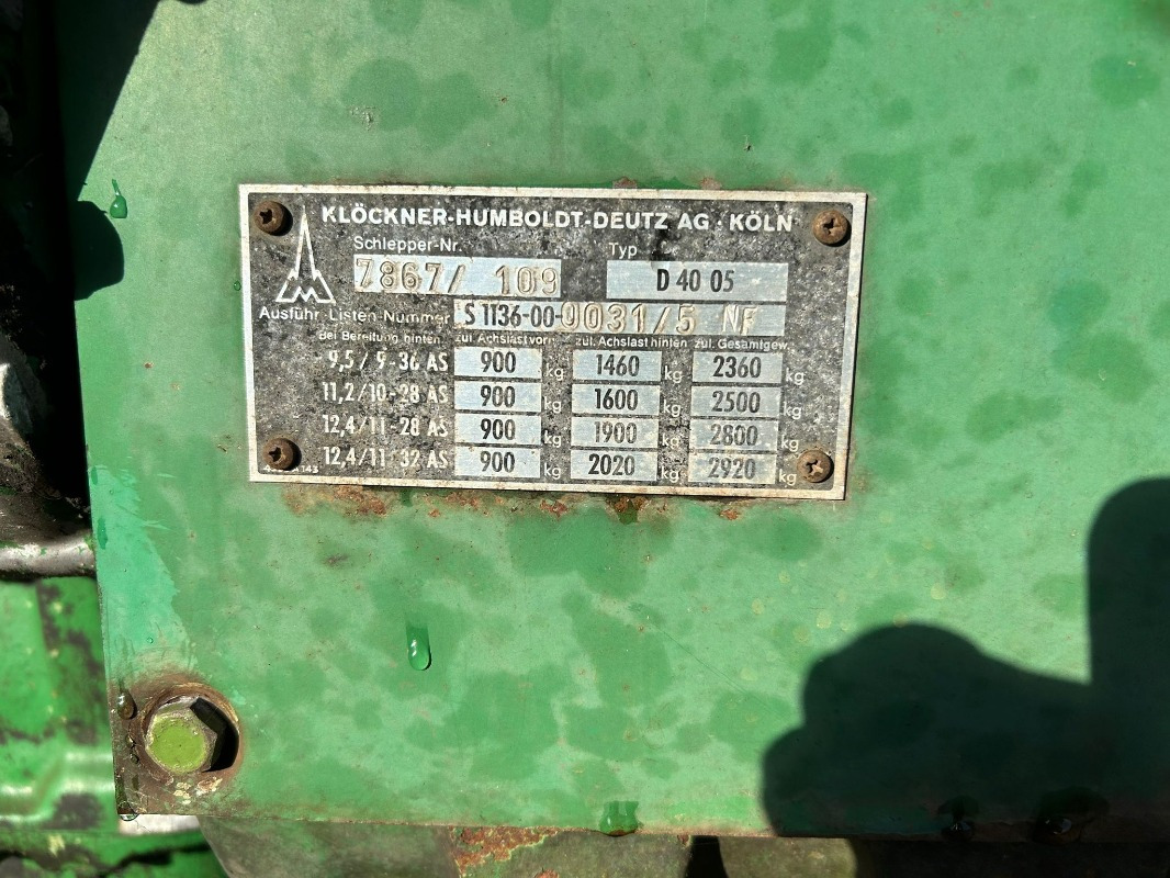 Deutz D 4005 - Tractor: foto 2 Deutz D 4005 - Tractor: foto 2