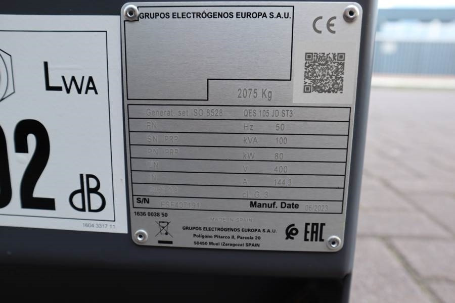 Generador industriale Atlas Copco QES 105 JD ST3 Valid inspection, *Guarantee! Diese: foto 13
