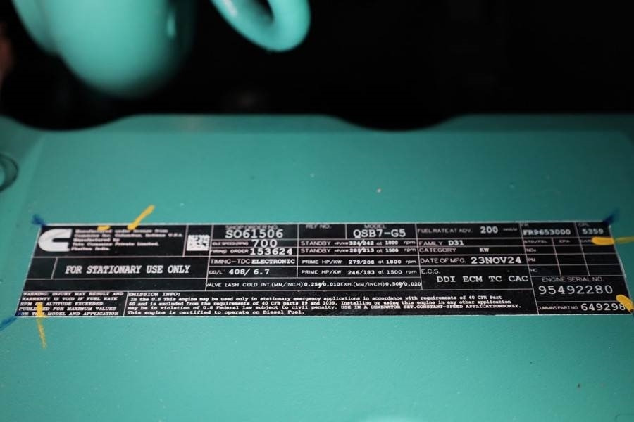Cummins C220D5EQ Declaration of Conformity, Diesel, 220kVA - Generador industriale: foto 5 Cummins C220D5EQ Declaration of Conformity, Diesel, 220kVA - Generador industriale: foto 5