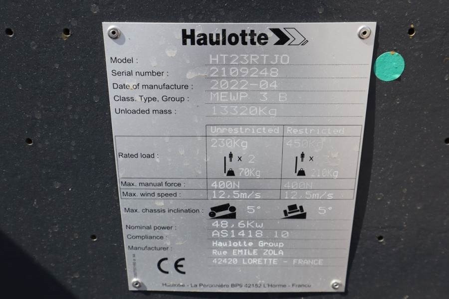 Haulotte HT23RTJ O Valid Inspection, *Guarantee! Diesel, 4x - Plataforma telescopica: foto 5 Haulotte HT23RTJ O Valid Inspection, *Guarantee! Diesel, 4x - Plataforma telescopica: foto 5