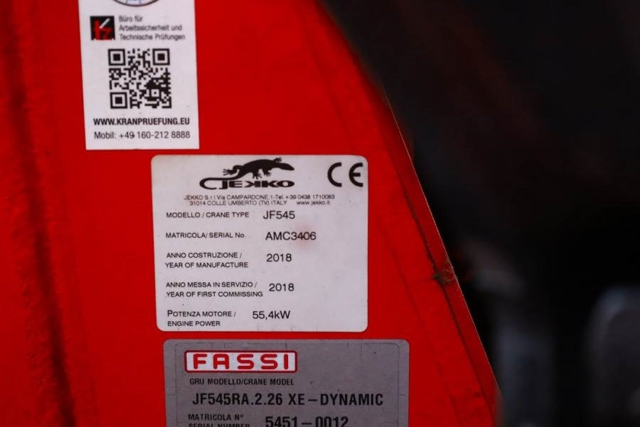 Jekko JF545 Valid inspection, *Guarantee! Diesel/Electri - Grúa sobre orugas: foto 5 Jekko JF545 Valid inspection, *Guarantee! Diesel/Electri - Grúa sobre orugas: foto 5