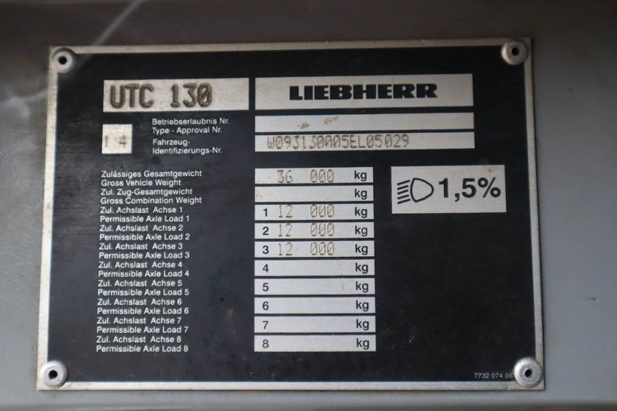 Liebherr LTC1055-3.1 Diesel, 6x6x6 Drive, 55t Capacity, 36m - Grúa todo terreno: foto 5 Liebherr LTC1055-3.1 Diesel, 6x6x6 Drive, 55t Capacity, 36m - Grúa todo terreno: foto 5