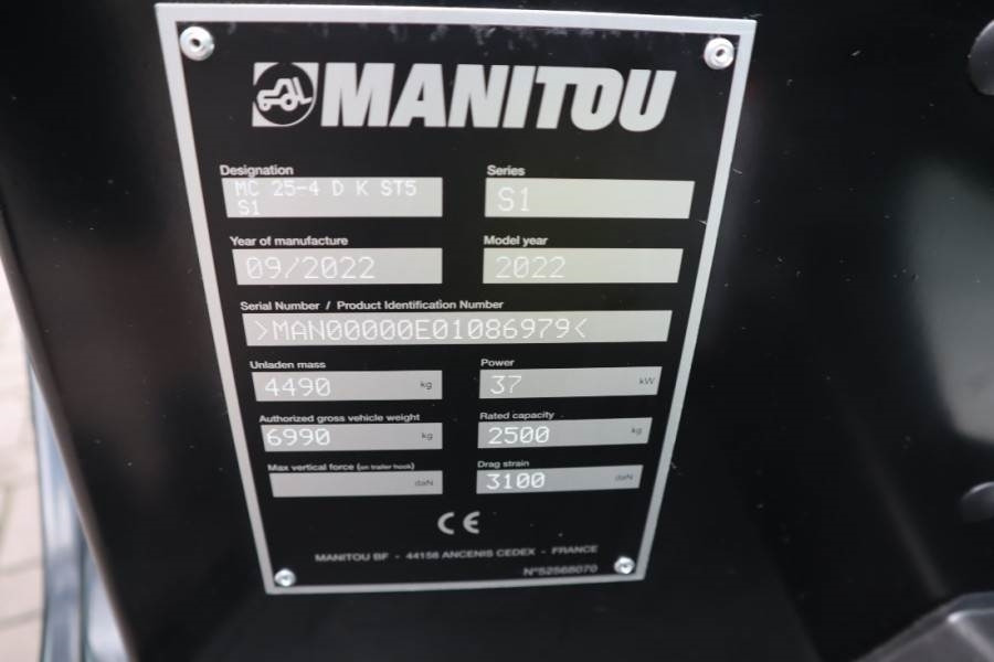 Manitou MC25-4 Valid Inspection, *Guarantee, Diesel, 4x4 D - Carretilla todo terreno: foto 5 Manitou MC25-4 Valid Inspection, *Guarantee, Diesel, 4x4 D - Carretilla todo terreno: foto 5