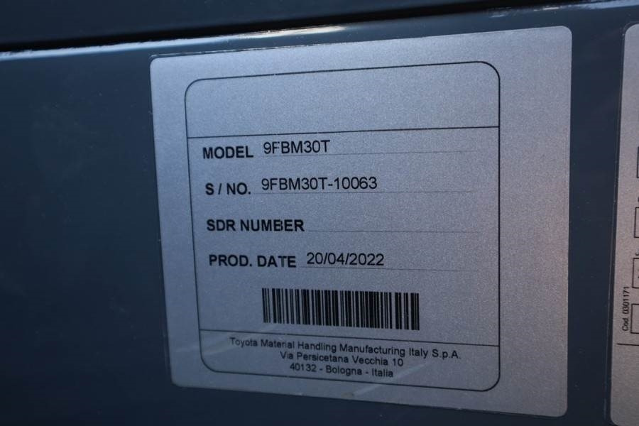 Toyota 9FBM30T Valid inspection, *Guarantee! Electric, 47 - Carretilla elevadora diésel: foto 5 Toyota 9FBM30T Valid inspection, *Guarantee! Electric, 47 - Carretilla elevadora diésel: foto 5