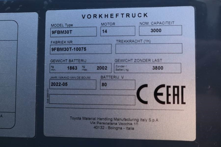 Carretilla elevadora diésel Toyota 9FBM30T Valid inspection, *Guarantee! Electric, 47: foto 6