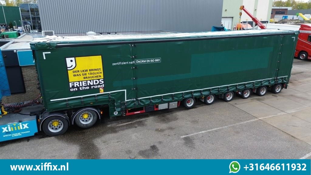 Meusburger 6-ass. Semi dieplader met elektische huifopbouw / 3x naloop gestuurd - Semirremolque góndola rebajadas: foto 1 Meusburger 6-ass. Semi dieplader met elektische huifopbouw / 3x naloop gestuurd - Semirremolque góndola rebajadas: foto 1