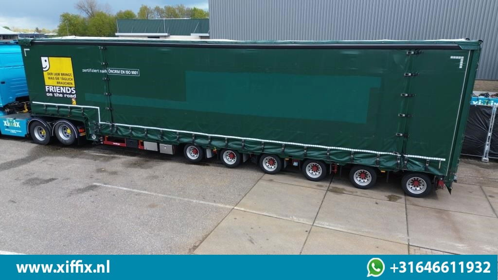 Meusburger 6-ass. Semi dieplader met elektische huifopbouw / 3x naloop gestuurd - Semirremolque góndola rebajadas: foto 2 Meusburger 6-ass. Semi dieplader met elektische huifopbouw / 3x naloop gestuurd - Semirremolque góndola rebajadas: foto 2