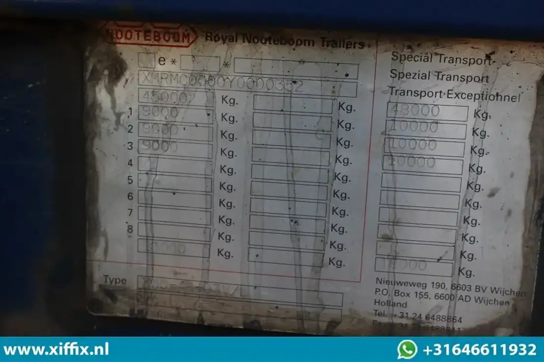 Semirremolque góndola rebajadas Nooteboom 3-ass. Uitschuifbare semi dieplader / 3x gestuurd: foto 10 Semirremolque góndola rebajadas Nooteboom 3-ass. Uitschuifbare semi dieplader / 3x gestuurd: foto 10