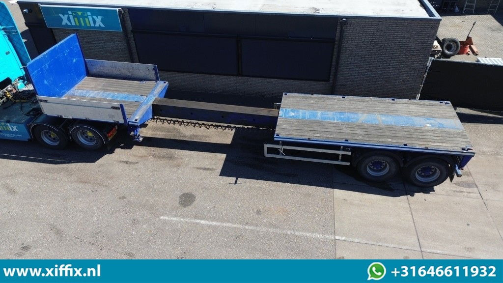 Van Hool 2-ass. Vlakke uitschuifbare oplegger - Semirremolque plataforma/ Caja abierta: foto 2 Van Hool 2-ass. Vlakke uitschuifbare oplegger - Semirremolque plataforma/ Caja abierta: foto 2