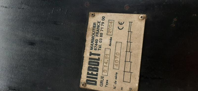 Diebolt BOOMKRAAN D14.81 - Grúa para camión: foto 1 Diebolt BOOMKRAAN D14.81 - Grúa para camión: foto 1