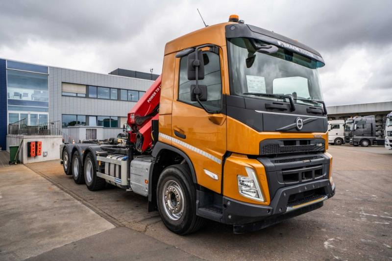 Camión multibasculante, Camión grúa Volvo FMX 430-8x4+HMF 2820/6xhydr.: foto 8