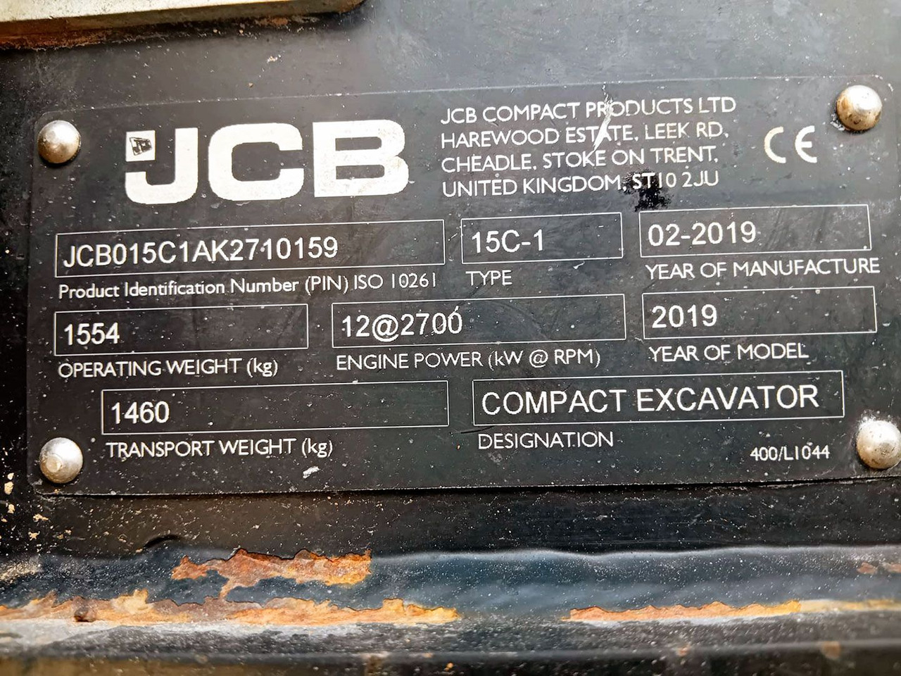 Leasing para  JCB 15C JCB 15C: foto 11
