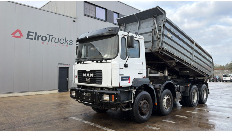 MAN 41.414 (BIG AXLES / 41 TONS / GRAND PONT / LAMES / 6 CYLINDER) - Camión volquete: foto 1 MAN 41.414 (BIG AXLES / 41 TONS / GRAND PONT / LAMES / 6 CYLINDER) - Camión volquete: foto 1