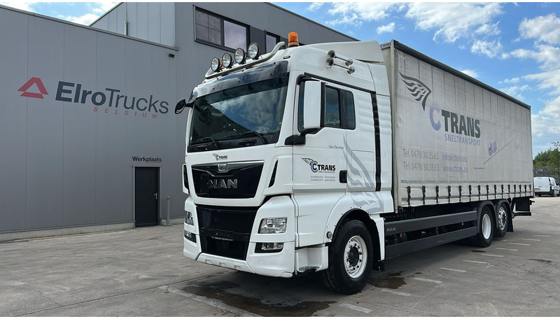 MAN TGX 26.400 (EURO 6 / 6X2 / LIFT / HAYON / BELGIAN TRUCK / GUTE ZUSTAND !! / 8.40 BOX LENGTH) - Camión lona: foto 1 MAN TGX 26.400 (EURO 6 / 6X2 / LIFT / HAYON / BELGIAN TRUCK / GUTE ZUSTAND !! / 8.40 BOX LENGTH) - Camión lona: foto 1