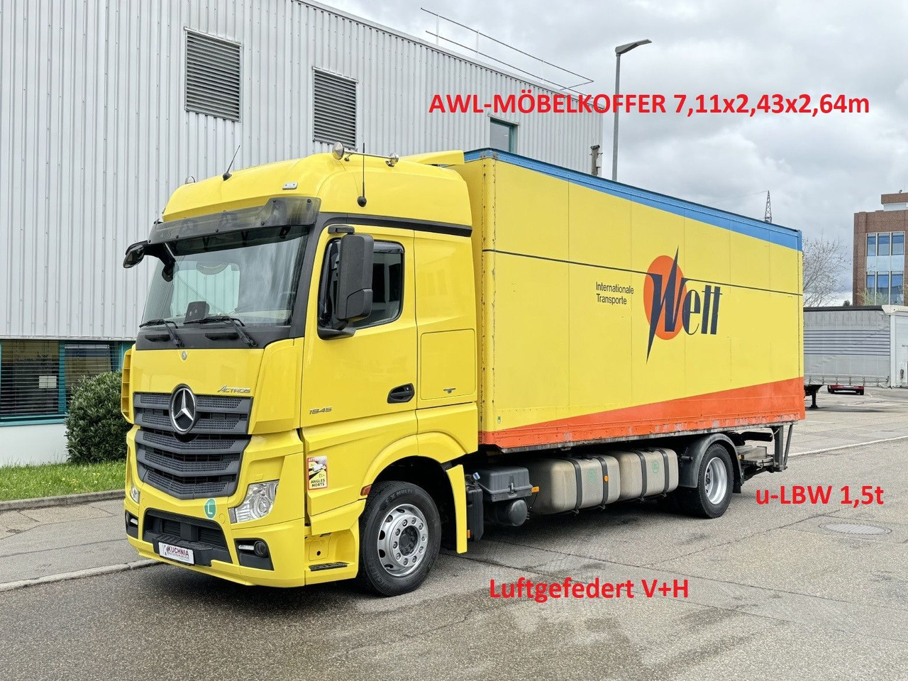 Mercedes-Benz Actros 1845 LL Gr.Haus AWL-Möbelkoffer ULBW - Camión caja cerrada: foto 1 Mercedes-Benz Actros 1845 LL Gr.Haus AWL-Möbelkoffer ULBW - Camión caja cerrada: foto 1