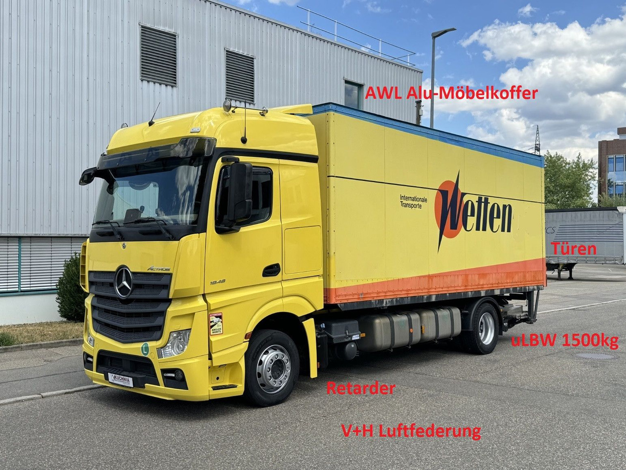 Mercedes-Benz Actros 1848 LL Gr.Haus AWL-Möbelkoffer uLBW - Camión caja cerrada: foto 1 Mercedes-Benz Actros 1848 LL Gr.Haus AWL-Möbelkoffer uLBW - Camión caja cerrada: foto 1