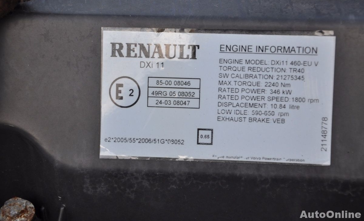 Renault DXi11 Renault PREMIUM DXI - Motor para Camión: foto 3 Renault DXi11 Renault PREMIUM DXI - Motor para Camión: foto 3