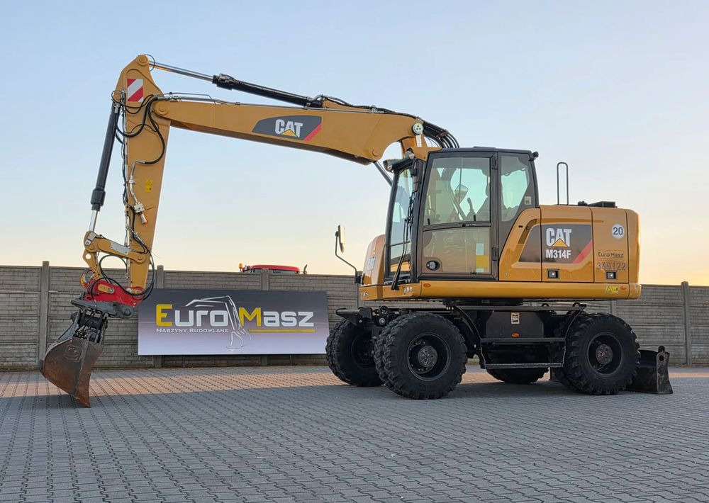 Caterpillar M314F, 2018 ROK, 4200 MTH, 2 ŁYŻKI - Excavadora de ruedas: foto 1 Caterpillar M314F, 2018 ROK, 4200 MTH, 2 ŁYŻKI - Excavadora de ruedas: foto 1