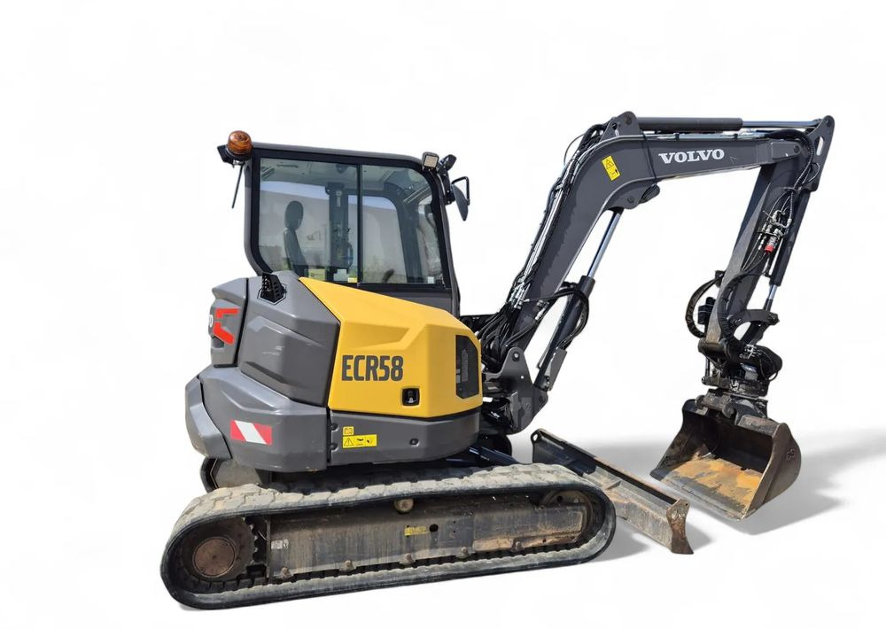 Volvo ECR 58F, 2021 ROK, GŁOWICA STEELWRIST, 2 ŁYŻKI - Miniexcavadora: foto 1 Volvo ECR 58F, 2021 ROK, GŁOWICA STEELWRIST, 2 ŁYŻKI - Miniexcavadora: foto 1