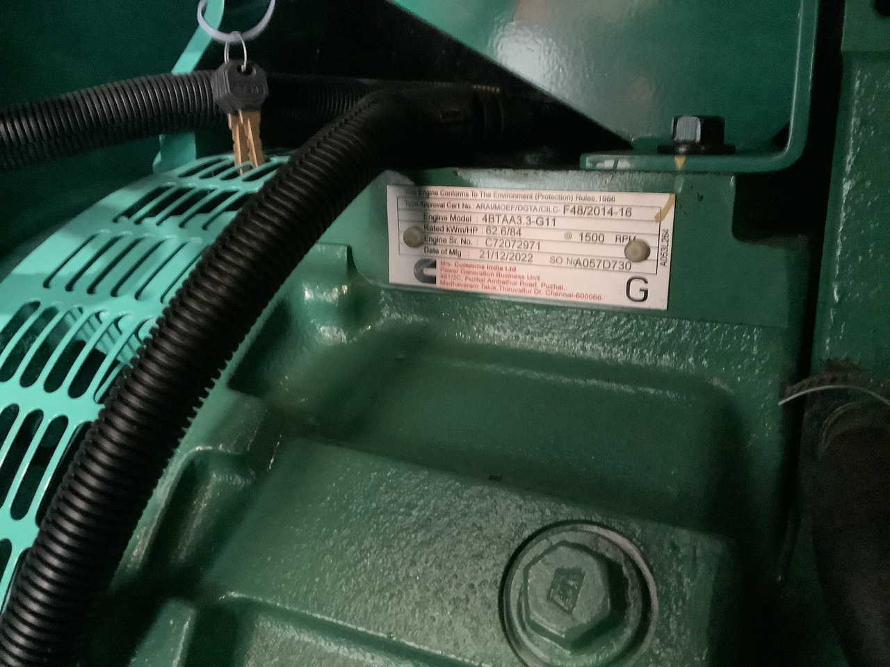 Cummins 62.5 KVA Brand new - Generador industriale: foto 5 Cummins 62.5 KVA Brand new - Generador industriale: foto 5