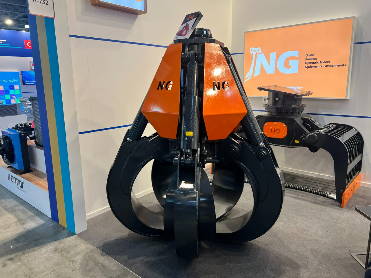 ORANGE PEEL SCRAP GRAPPLE / POLYP GRABS - NG ATTACHMENTS - Pinza de manipulación para Excavadora: foto 3 ORANGE PEEL SCRAP GRAPPLE / POLYP GRABS - NG ATTACHMENTS - Pinza de manipulación para Excavadora: foto 3