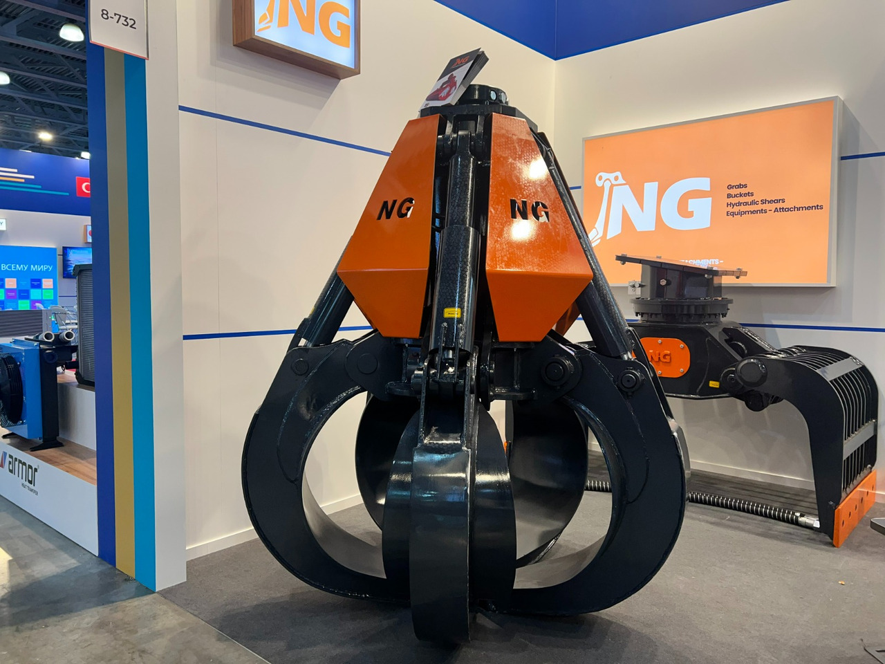 ORANGE PEEL SCRAP GRAPPLE / POLYP GRABS - NG ATTACHMENTS - Pinza de manipulación para Excavadora: foto 4 ORANGE PEEL SCRAP GRAPPLE / POLYP GRABS - NG ATTACHMENTS - Pinza de manipulación para Excavadora: foto 4