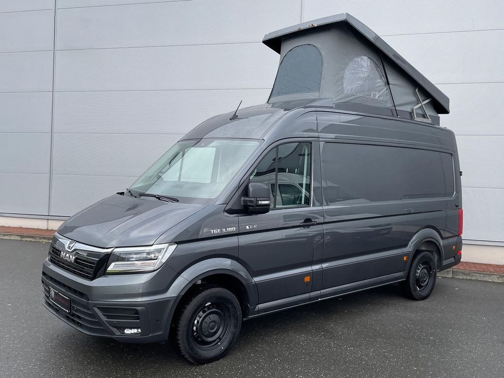 Furgón MAN TGE 3.180 L3H3 Kasten 4x4 Aufstelldach ACC LED: foto 1