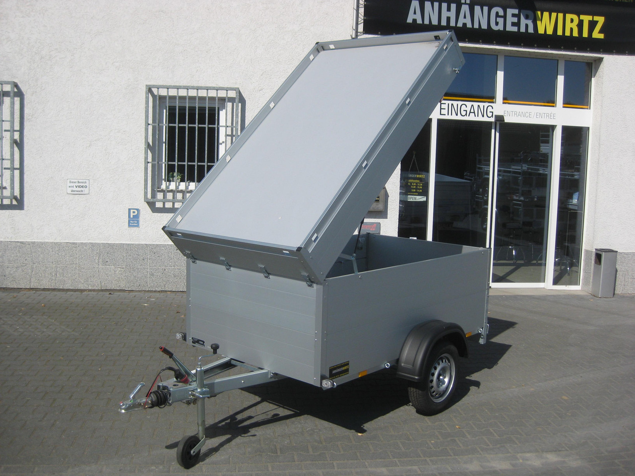 ALUBOXX Deckelanhänger GTB 750 VT1 211x126x83cm (XS) 750kg - Remolque de coche: foto 1 ALUBOXX Deckelanhänger GTB 750 VT1 211x126x83cm (XS) 750kg - Remolque de coche: foto 1