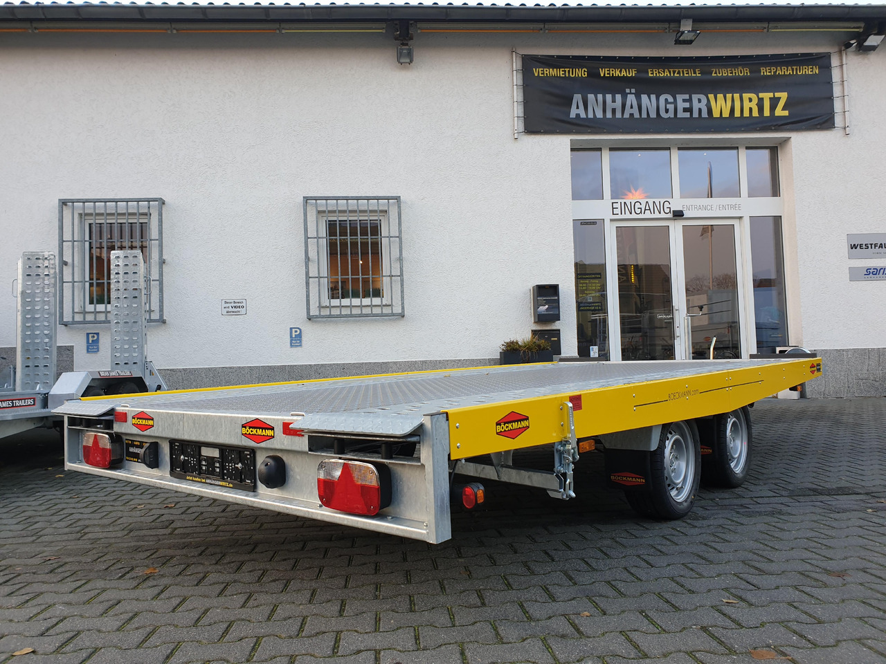 Böckmann AH 4320/35 430x208cm easyload ankipbar Aluboden 3500kg - Remolque portavehículos: foto 4 Böckmann AH 4320/35 430x208cm easyload ankipbar Aluboden 3500kg - Remolque portavehículos: foto 4