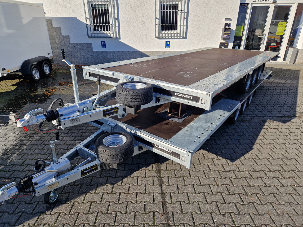 Brian James Trailer Connect 550x229cm blackline Plattform Tridem 10" 3500kg (XXL) - Remolque plataforma/ Caja abierta: foto 1 Brian James Trailer Connect 550x229cm blackline Plattform Tridem 10" 3500kg (XXL) - Remolque plataforma/ Caja abierta: foto 1