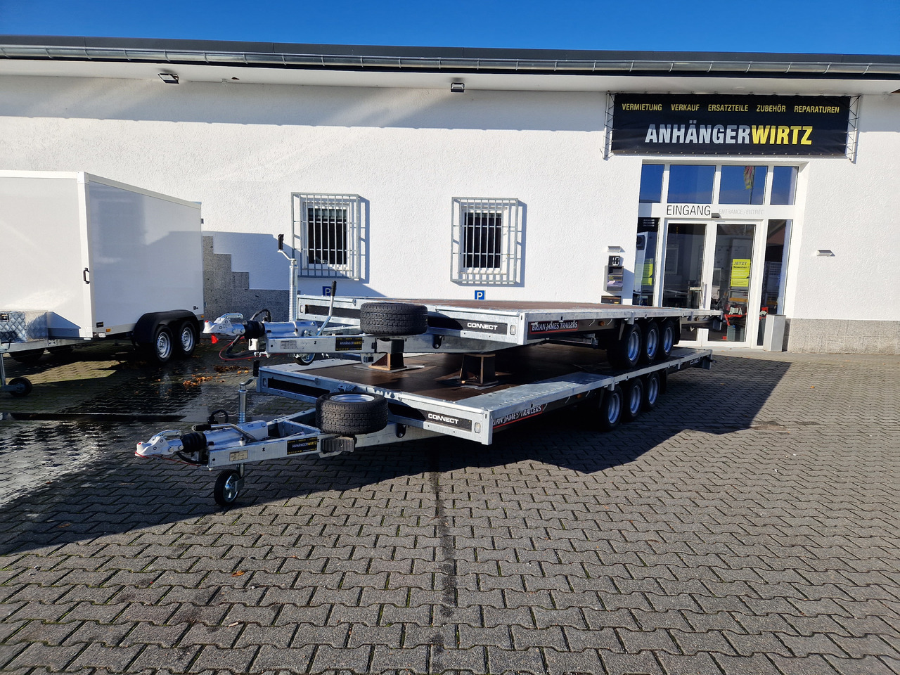 Brian James Trailer Connect 550x229cm blackline Plattform Tridem 10" 3500kg (XXL) - Remolque plataforma/ Caja abierta: foto 2 Brian James Trailer Connect 550x229cm blackline Plattform Tridem 10" 3500kg (XXL) - Remolque plataforma/ Caja abierta: foto 2