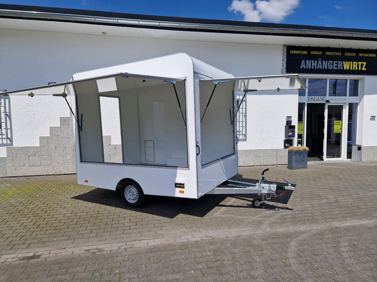 Verkaufsanhänger VK 302 220 aero retro 300cm extrabreit 2 Verkaufsklappen Hecktür 1300kg - Remolque venta ambulante: foto 2 Verkaufsanhänger VK 302 220 aero retro 300cm extrabreit 2 Verkaufsklappen Hecktür 1300kg - Remolque venta ambulante: foto 2