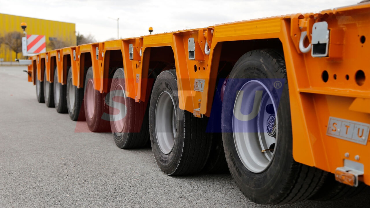 STU 8 AXLE LOWBED- HYDRAULIC STEERING AXLES / 8 ESSİEUX SURBAISSES-E - Semirremolque góndola rebajadas: foto 4 STU 8 AXLE LOWBED- HYDRAULIC STEERING AXLES / 8 ESSİEUX SURBAISSES-E - Semirremolque góndola rebajadas: foto 4
