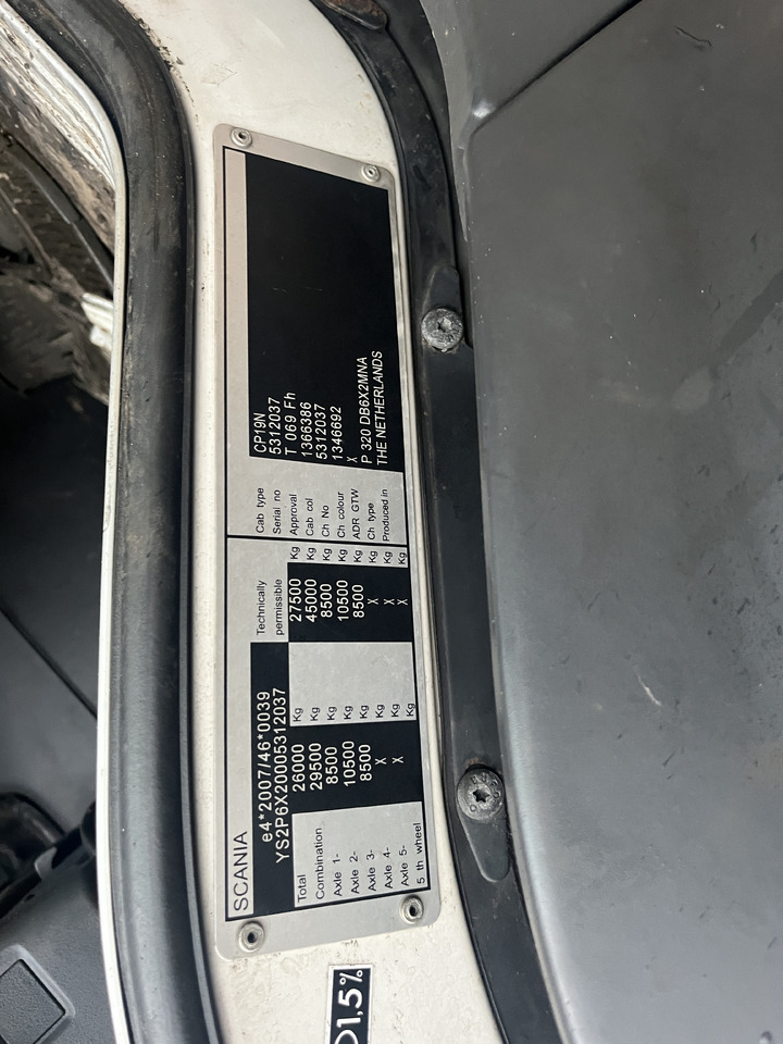 Scania P320 6x2 Chassis Cab - Camión chasis: foto 5 Scania P320 6x2 Chassis Cab - Camión chasis: foto 5