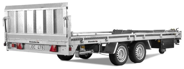 Brenderup 6520 Alu, 65203500, Hochlader kippbar 3,5 t. 5080x2050x100mm - Remolque de coche: foto 1 Brenderup 6520 Alu, 65203500, Hochlader kippbar 3,5 t. 5080x2050x100mm - Remolque de coche: foto 1