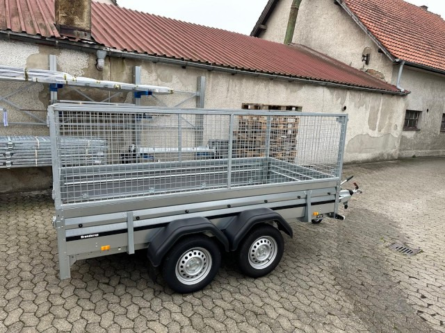 Remolque de coche nuevo Brenderup Tieflader 2300S Stahl mit Laubgitter, 2,0 to. 3010x1530x400mm: foto 6